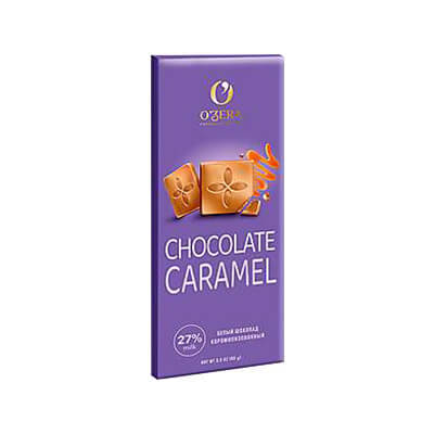 Čokolada O'Zera 90g bela karamel